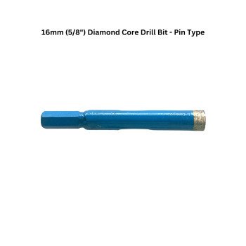 16mm (5/8") Diamond Core Drill Bit - Pin Type 16mm (5/8") Diamond Core Drill Bit - Pin Type