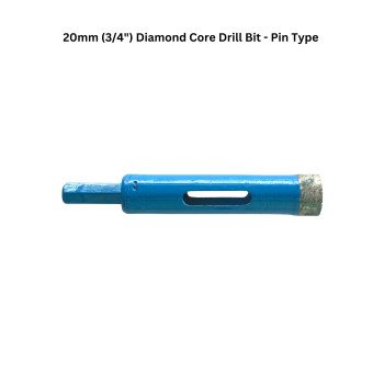 20mm (3/4") Diamond Core Drill Bit - Pin Type 20mm (3/4") Diamond Core Drill Bit - Pin Type