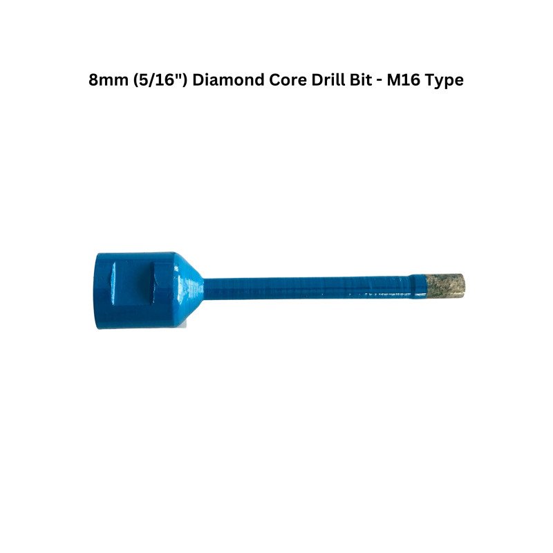 8mm (5/16") Diamond Core Drill Bit - M16 Type 8mm (5/16") Diamond Core Drill Bit - M16 Type