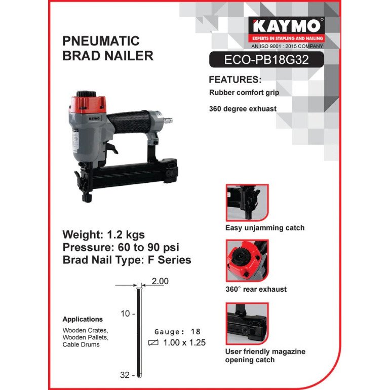 Pneumatic Brad Nailer ECO-18G32 Pneumatic Brad Nailer ECO-18G32