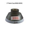3" Resin Cup (M16) #200 3" Resin Cup (M16) #200