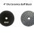 4" Dia Ceramica Buff Black