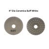 4" Dia Ceramica Buff White 4" Dia Ceramica Buff White