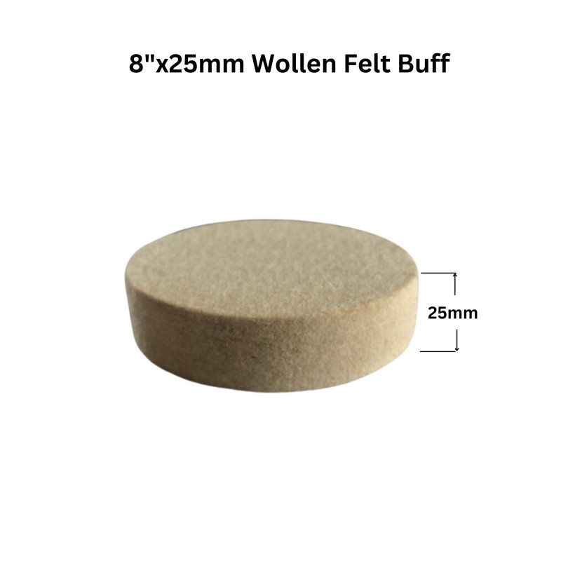 8"x25mm Wollen Felt Buff